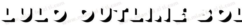 Lulo Outline Bold字体转换